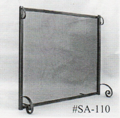 sa 110 flat panel screen, no finials standard handle and large scroll feet